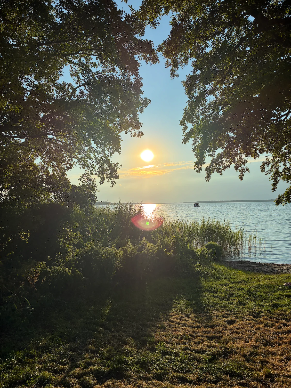 Abendstimmung am Ufer der Müritz bei Klink